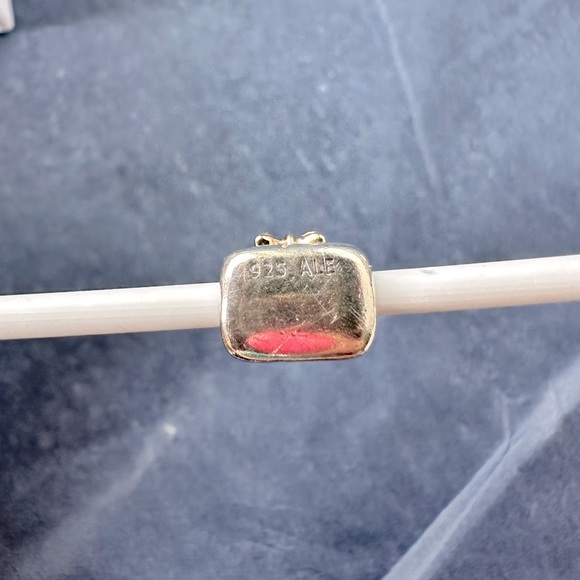 RETIRED Pandora Purse Handbag Charm with 14k bow - Picture 11 of 13